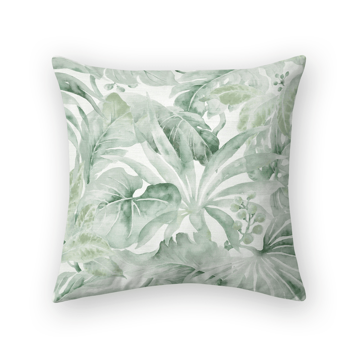 Botanical Printed Fabric Throw Pillow