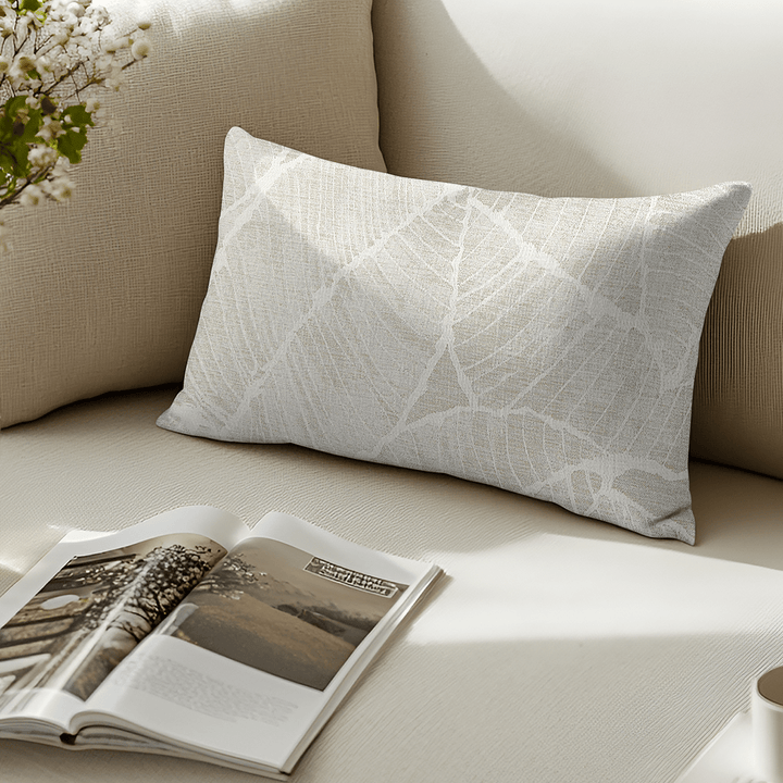 Botanical Woven Lumbar Pillow