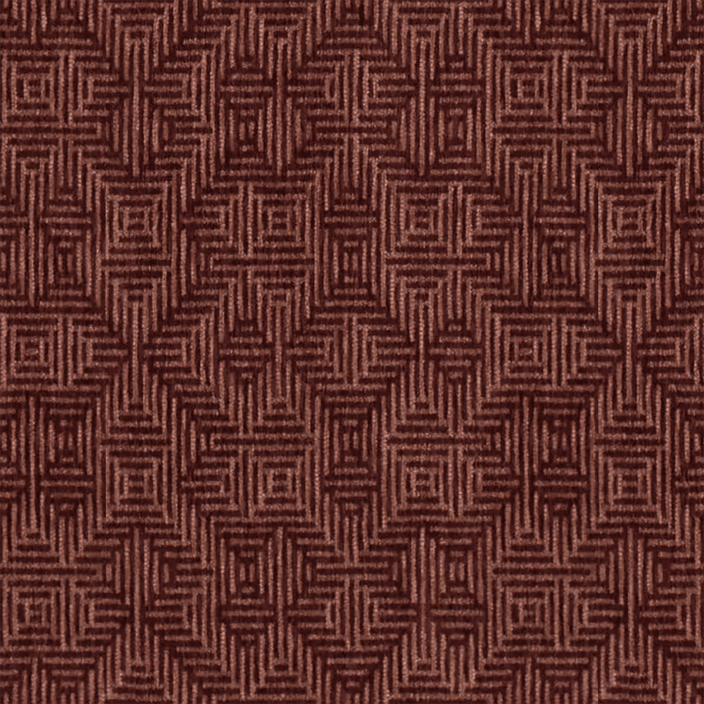 Burgundy Geometric Woven Throw Pillow