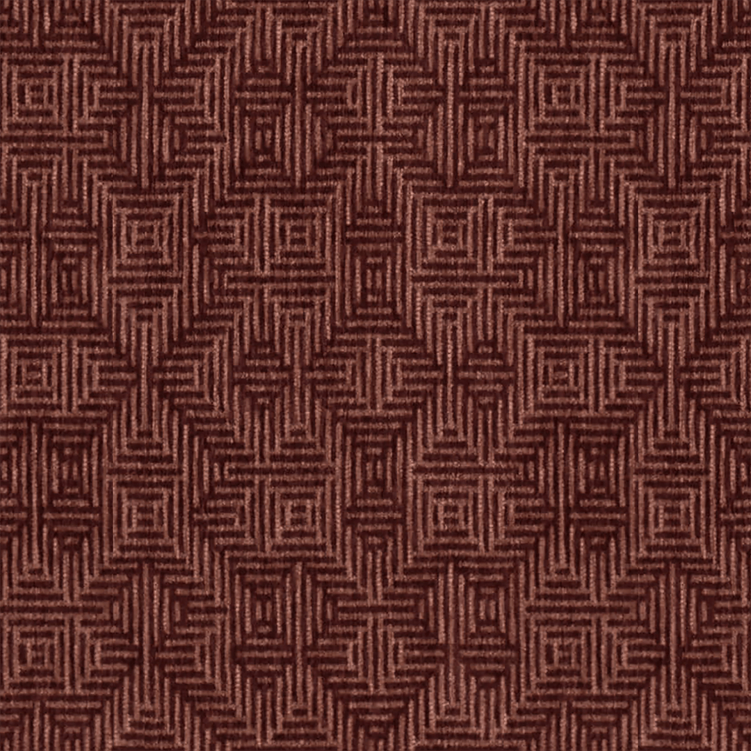 Burgundy Geometric Woven Throw Pillow