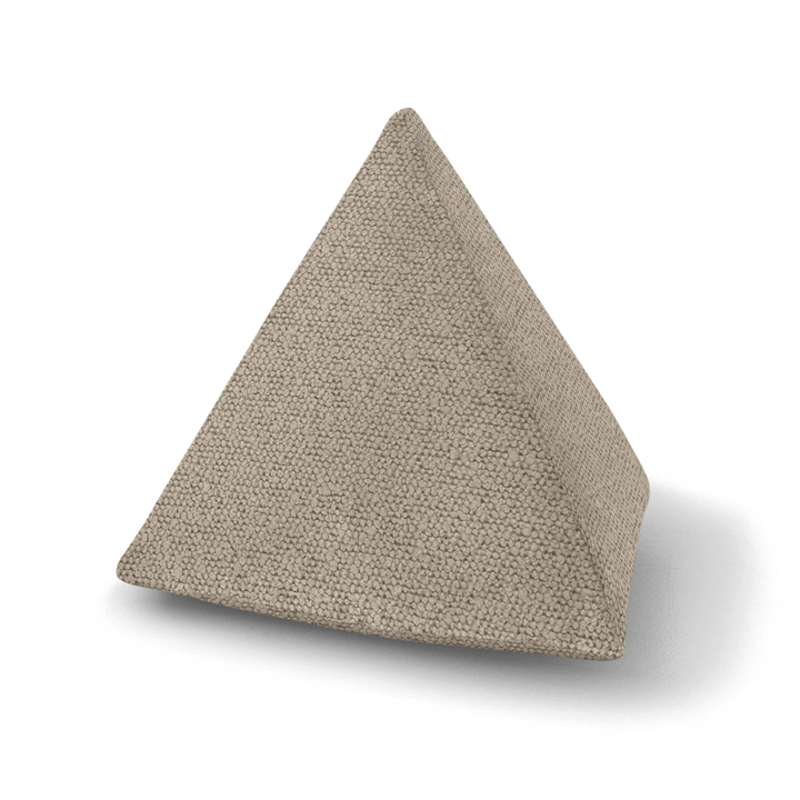 Camel Solid Boucle Geometric Pillow