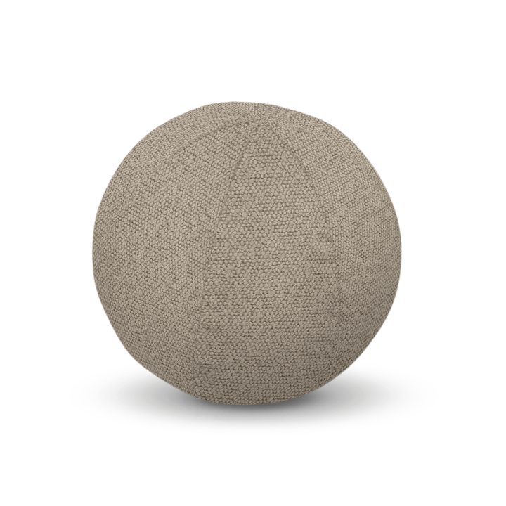 Camel Solid Boucle Geometric Pillow