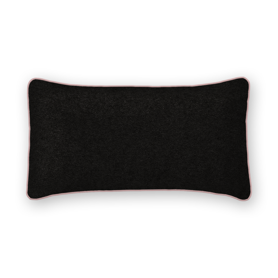 Caviar Solid Velvet Lumbar Pillow