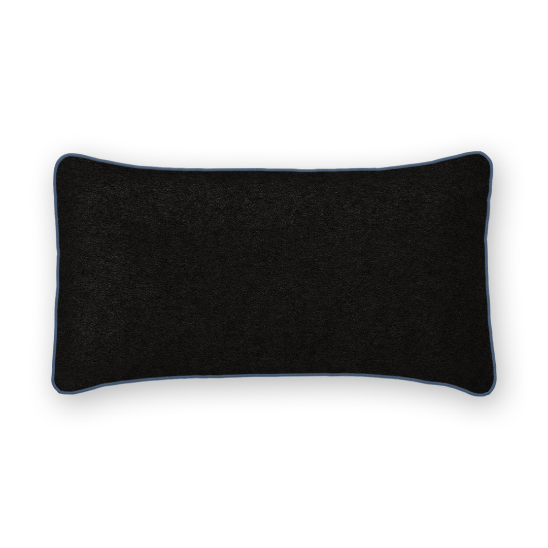 Caviar Solid Velvet Lumbar Pillow