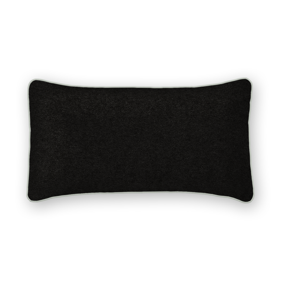 Caviar Solid Velvet Lumbar Pillow