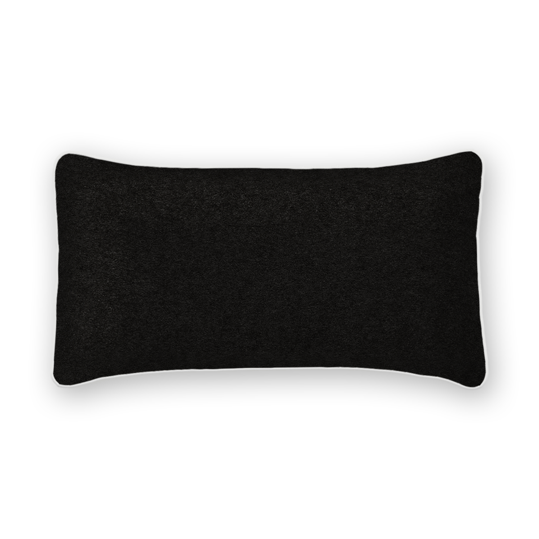Caviar Solid Velvet Lumbar Pillow