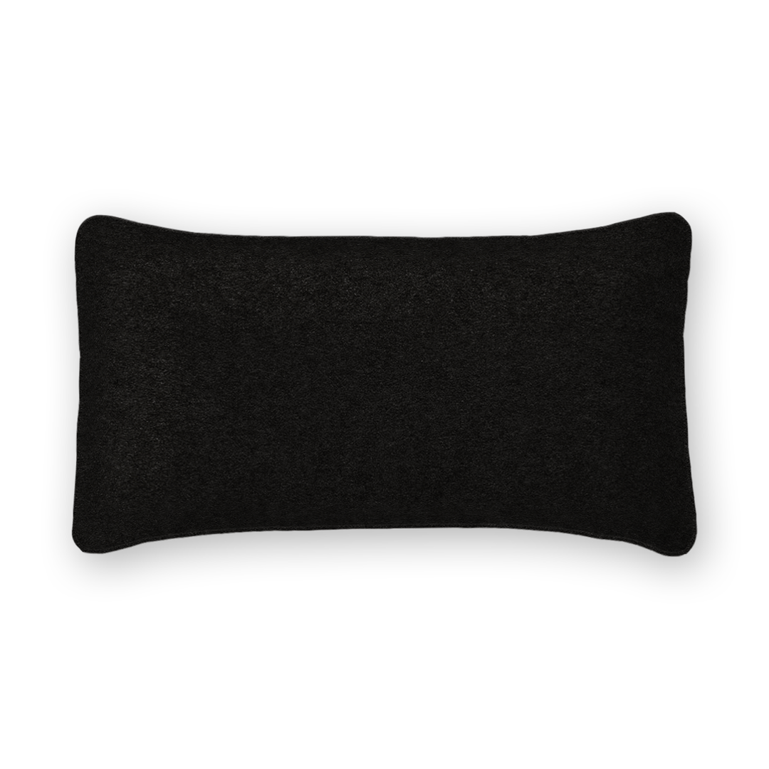 Caviar Solid Velvet Lumbar Pillow