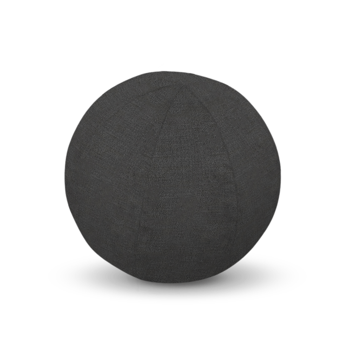 Charcoal Solid Velvet Geometric Pillow