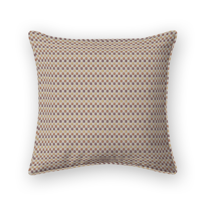 Checkered Woven Throw Pillow