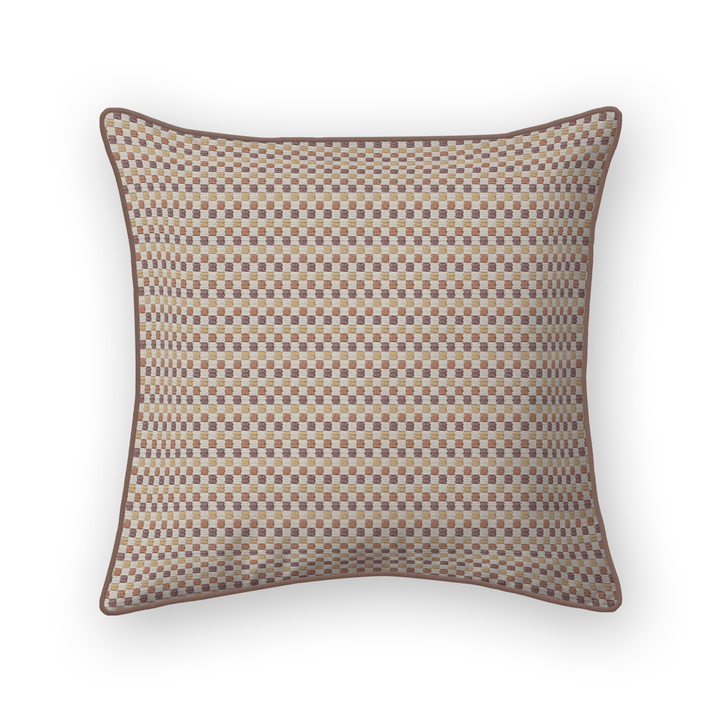 Checkered Woven Throw Pillow
