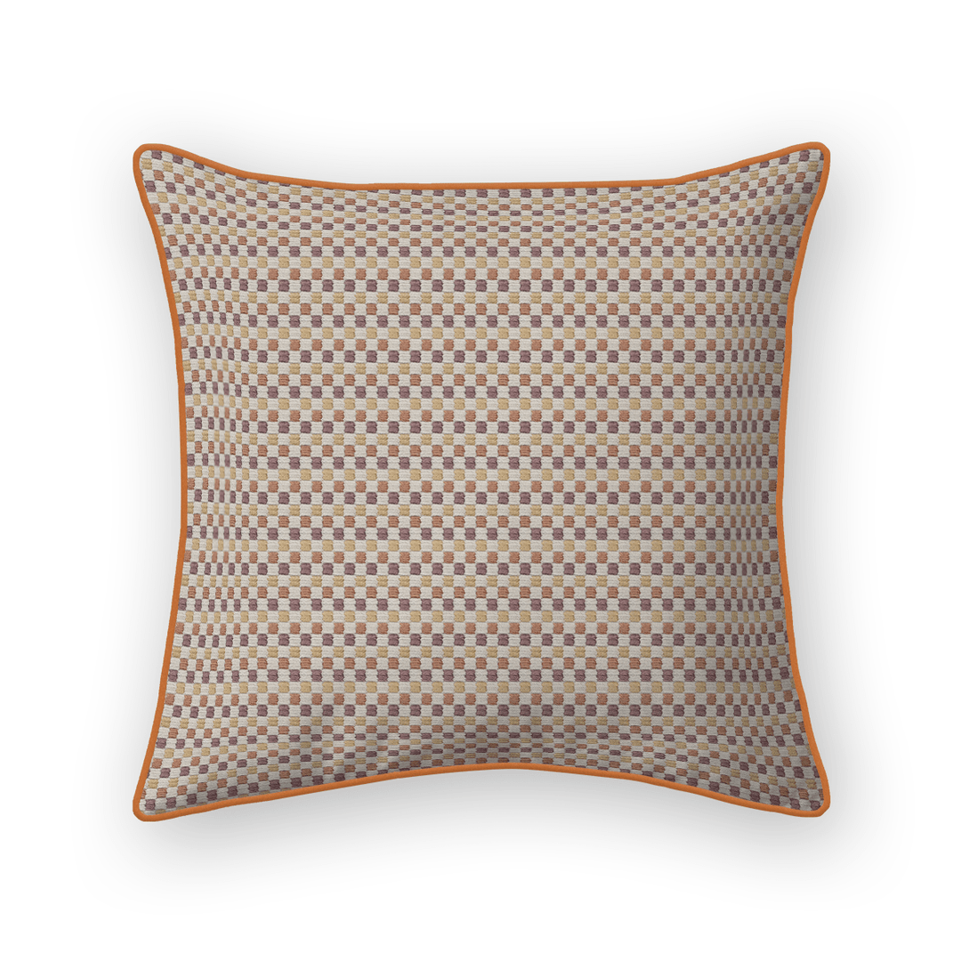 Checkered Woven Throw Pillow