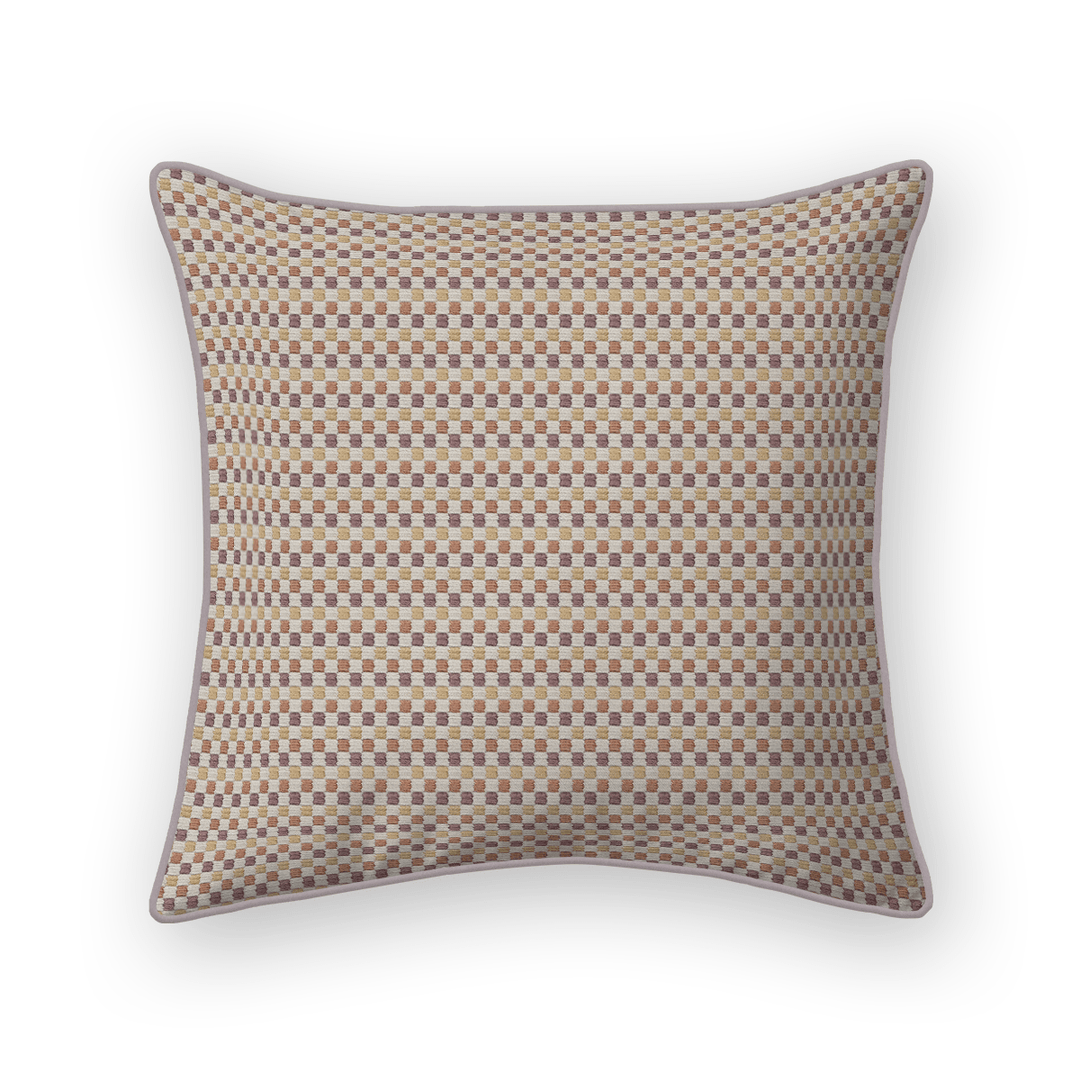 Checkered Woven Throw Pillow