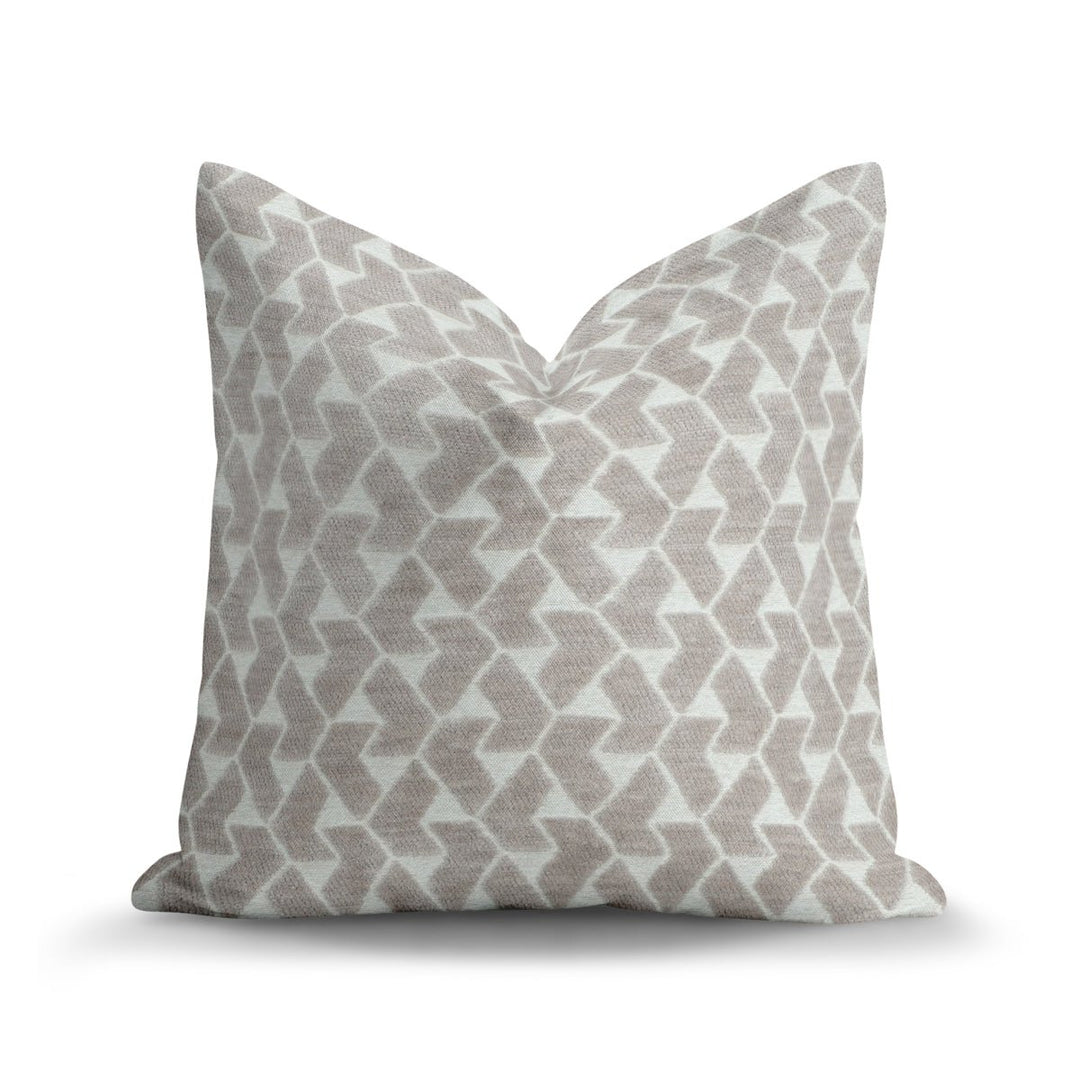 Chevron Herringbone Throw Pillow - Boca Taupe