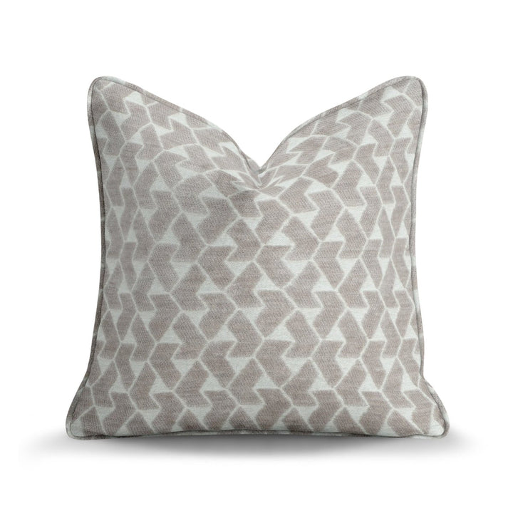 Chevron Herringbone Throw Pillow - Boca Taupe