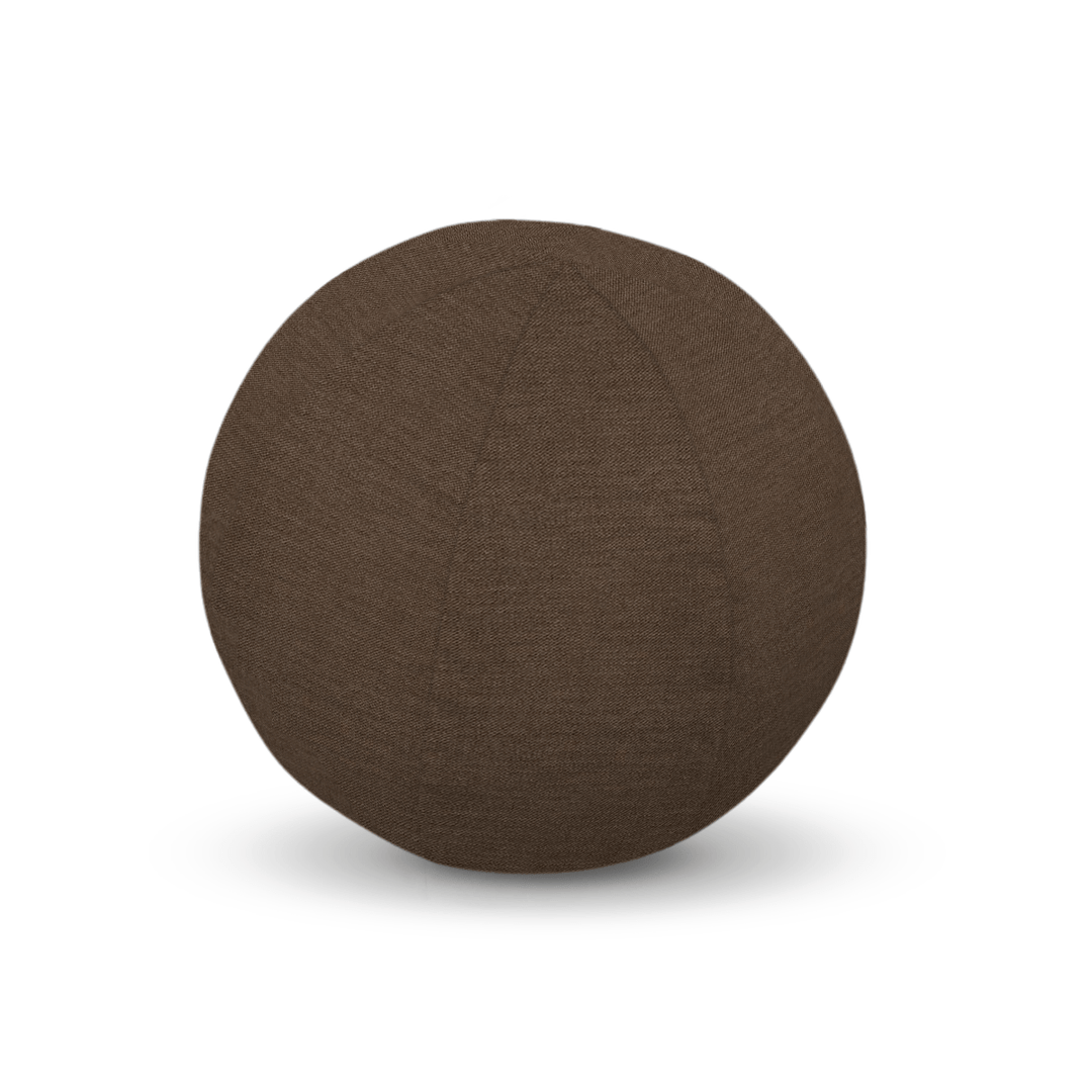 Chocolate Solid Velvet Geometric Pillow