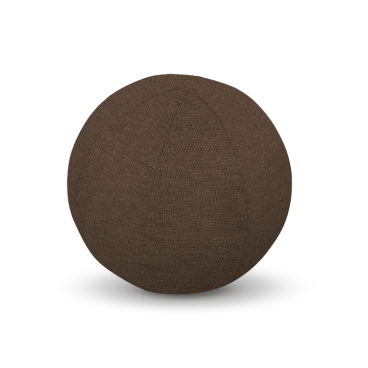 Chocolate Solid Velvet Geometric Pillow