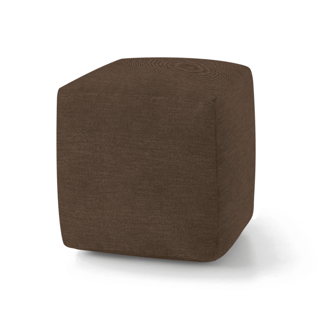 Chocolate Solid Velvet Geometric Pillow
