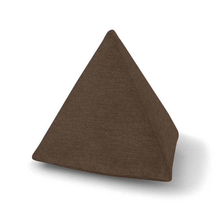Chocolate Solid Velvet Geometric Pillow