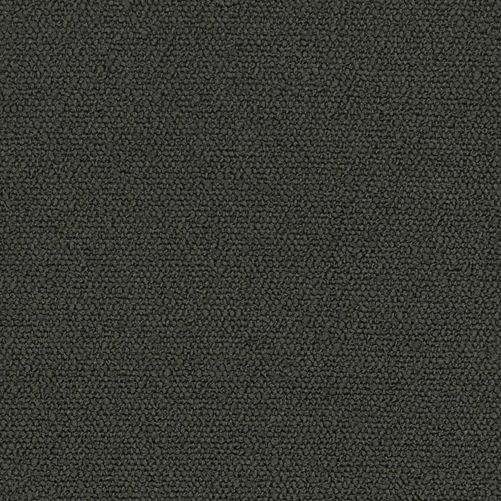 Coal Solid Boucle Geometric Pillow