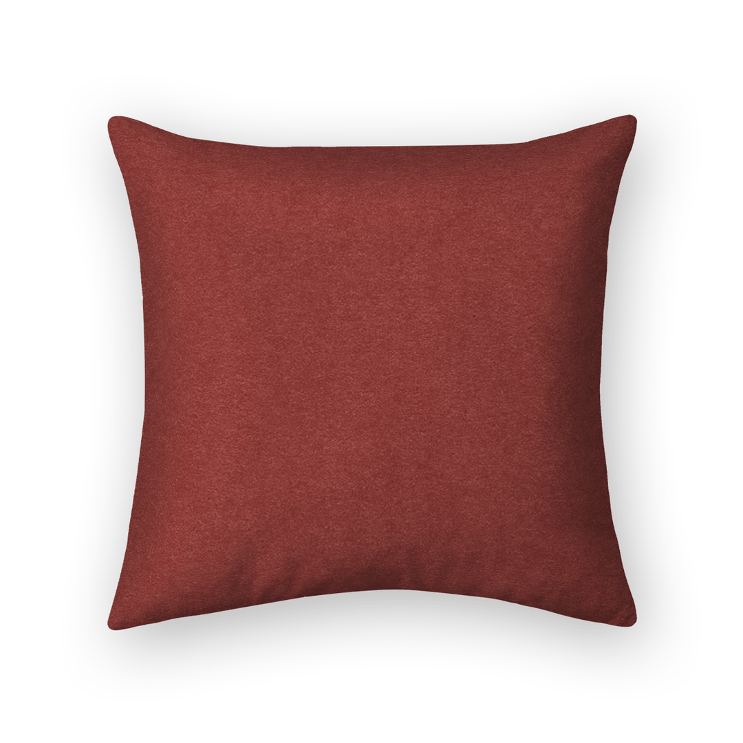 Crimson Solid Velvet Throw Pillow