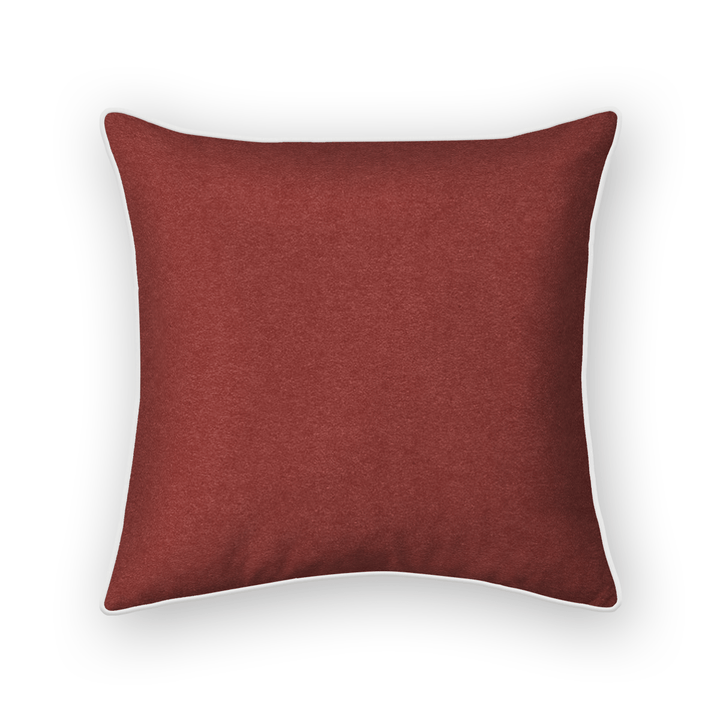 Crimson Solid Velvet Throw Pillow