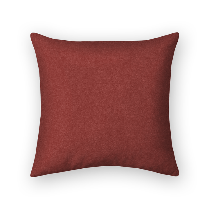 Crimson Solid Velvet Throw Pillow