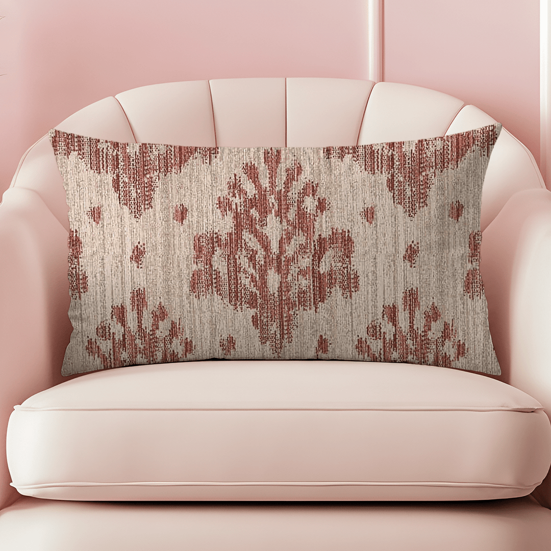 Damask Woven Lumbar Pillow