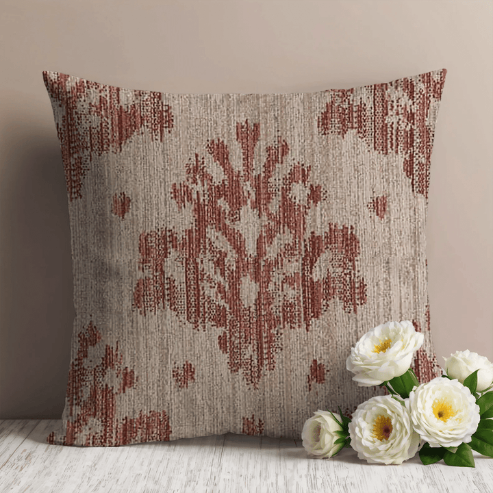 Damask Woven Throw Pillow