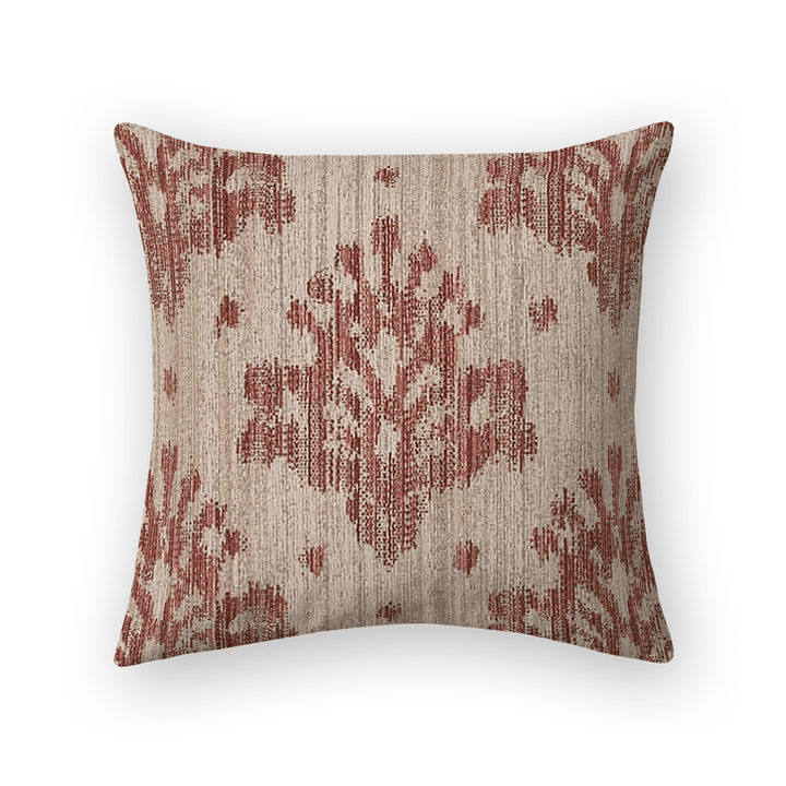 Damask Woven Throw Pillow
