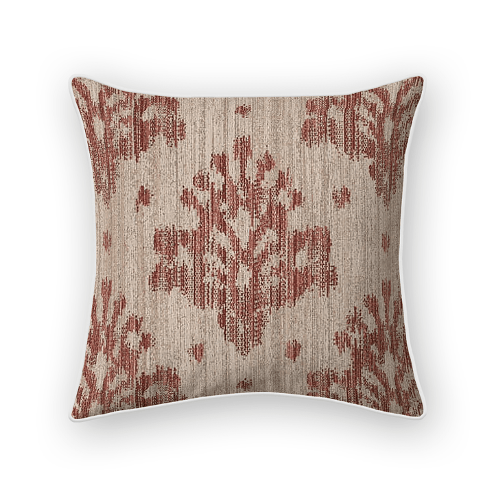 Damask Woven Throw Pillow