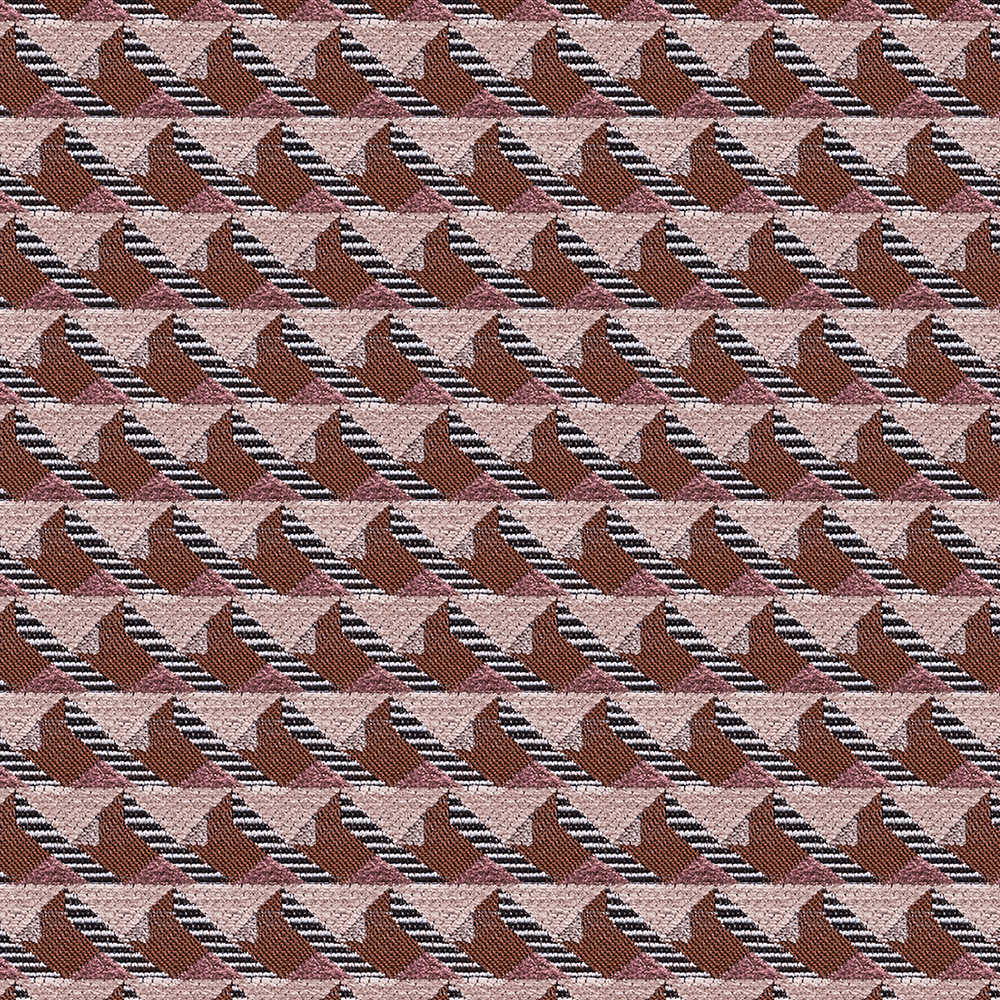 Damson Geometric Woven Throw Pillow