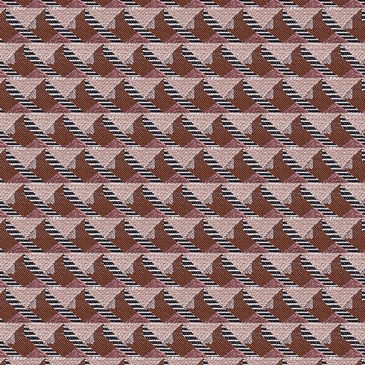 Damson Geometric Woven Throw Pillow