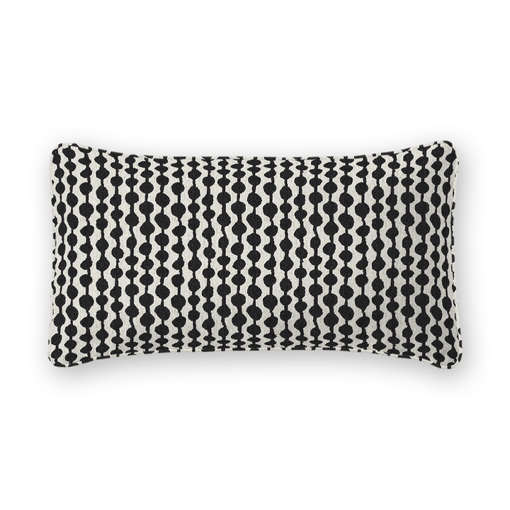 Dots / Circles Printed Fabric Lumbar Pillow