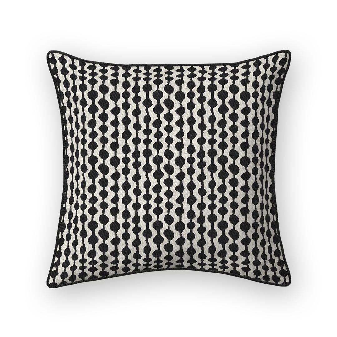 Dots / Circles Printed Fabric Throw Pillow