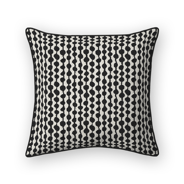 Dots / Circles Printed Fabric Throw Pillow