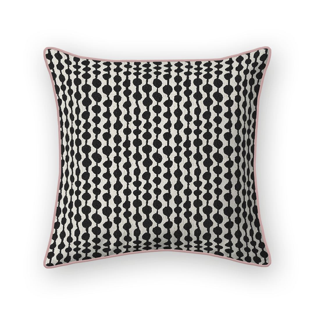 Dots / Circles Printed Fabric Throw Pillow