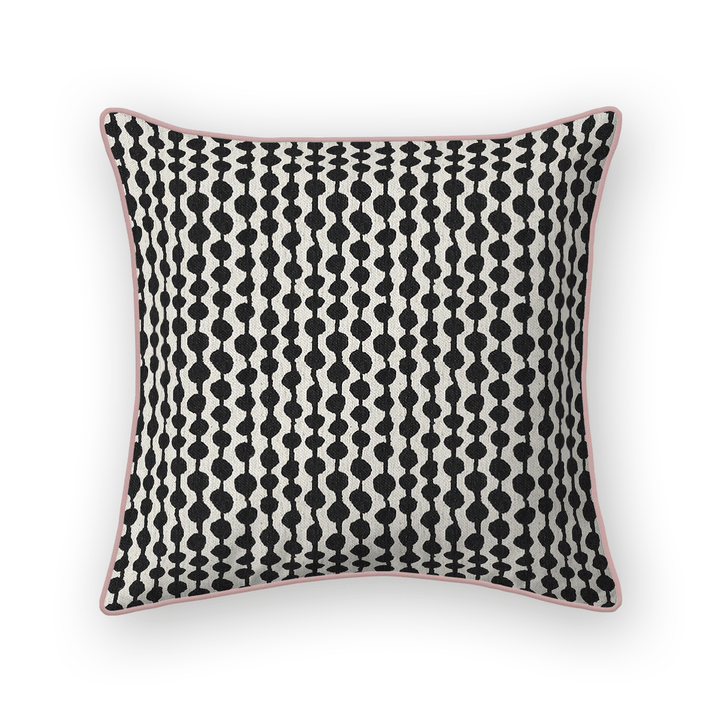 Dots / Circles Printed Fabric Throw Pillow