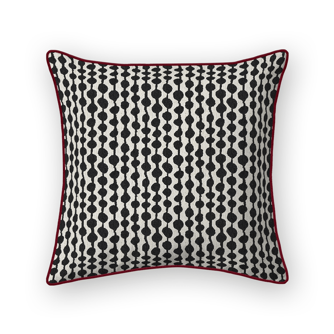 Dots / Circles Printed Fabric Throw Pillow
