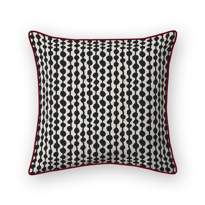 Dots / Circles Printed Fabric Throw Pillow