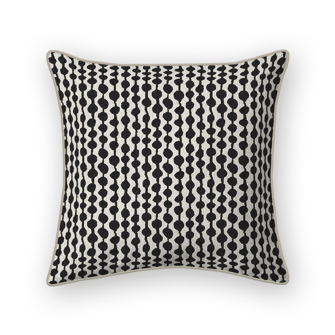 Dots / Circles Printed Fabric Throw Pillow