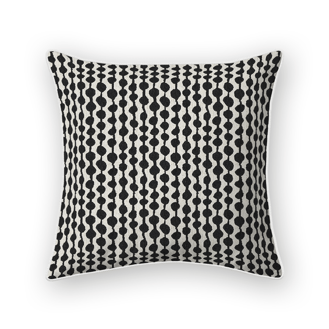 Dots / Circles Printed Fabric Throw Pillow