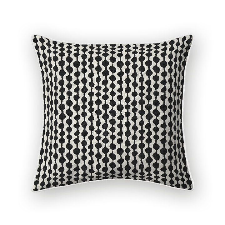 Dots / Circles Printed Fabric Throw Pillow