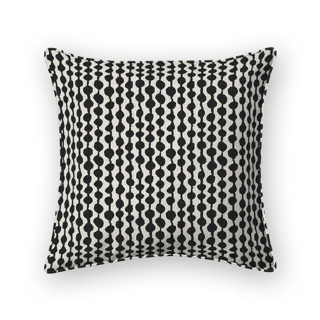 Dots / Circles Printed Fabric Throw Pillow