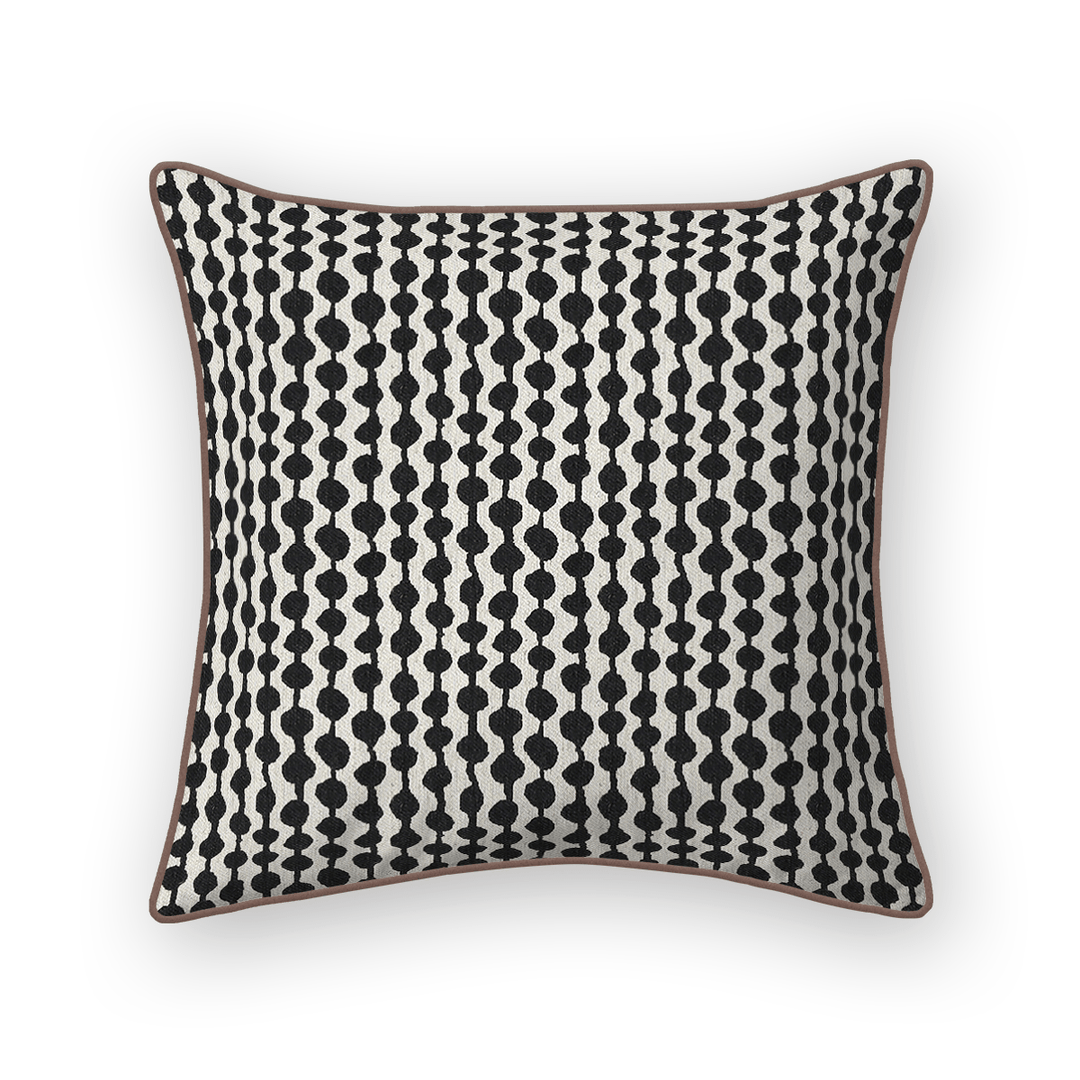 Dots / Circles Printed Fabric Throw Pillow