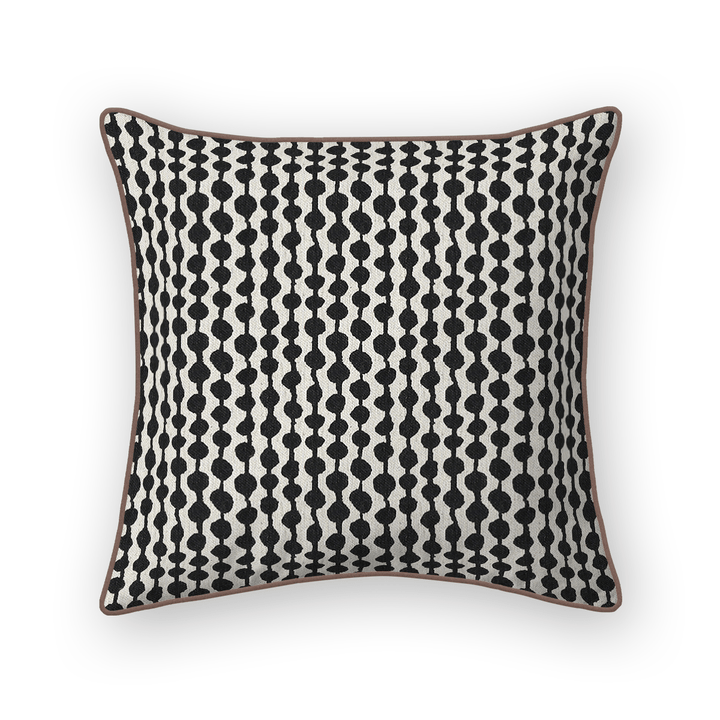 Dots / Circles Printed Fabric Throw Pillow