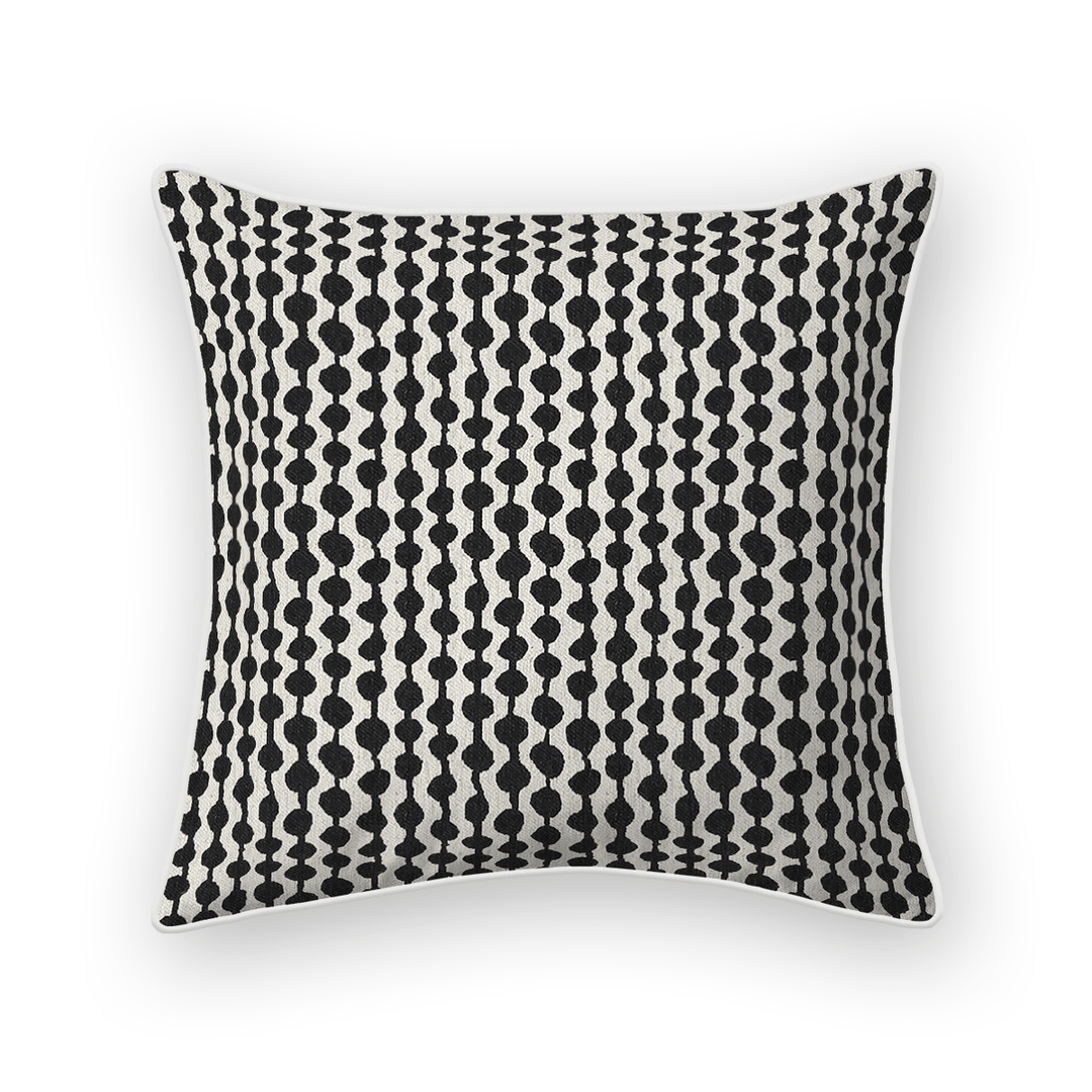 Dots / Circles Printed Fabric Throw Pillow