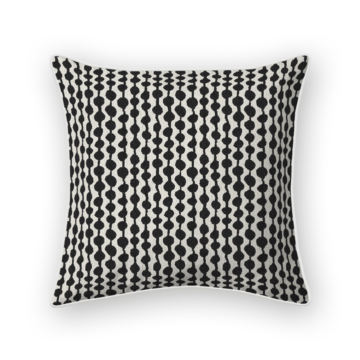 Dots / Circles Printed Fabric Throw Pillow