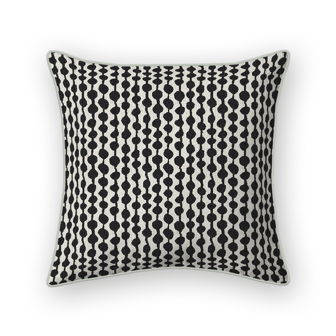Dots / Circles Printed Fabric Throw Pillow