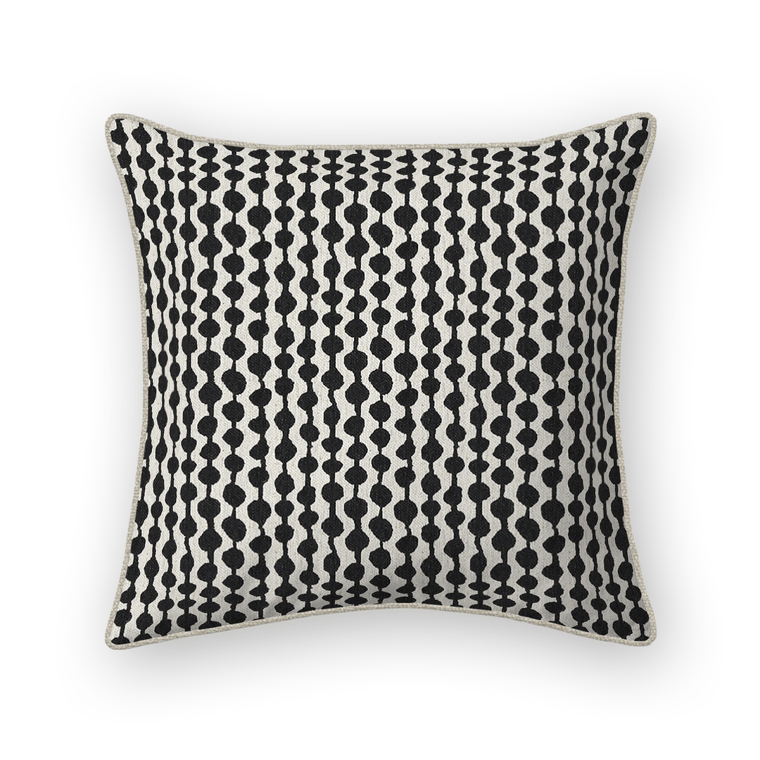 Dots / Circles Printed Fabric Throw Pillow