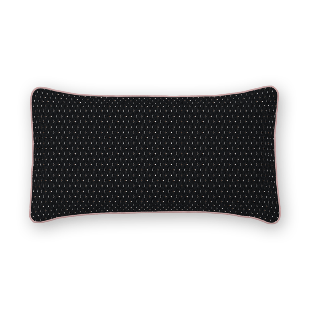 Dots / Circles Woven Lumbar Pillow